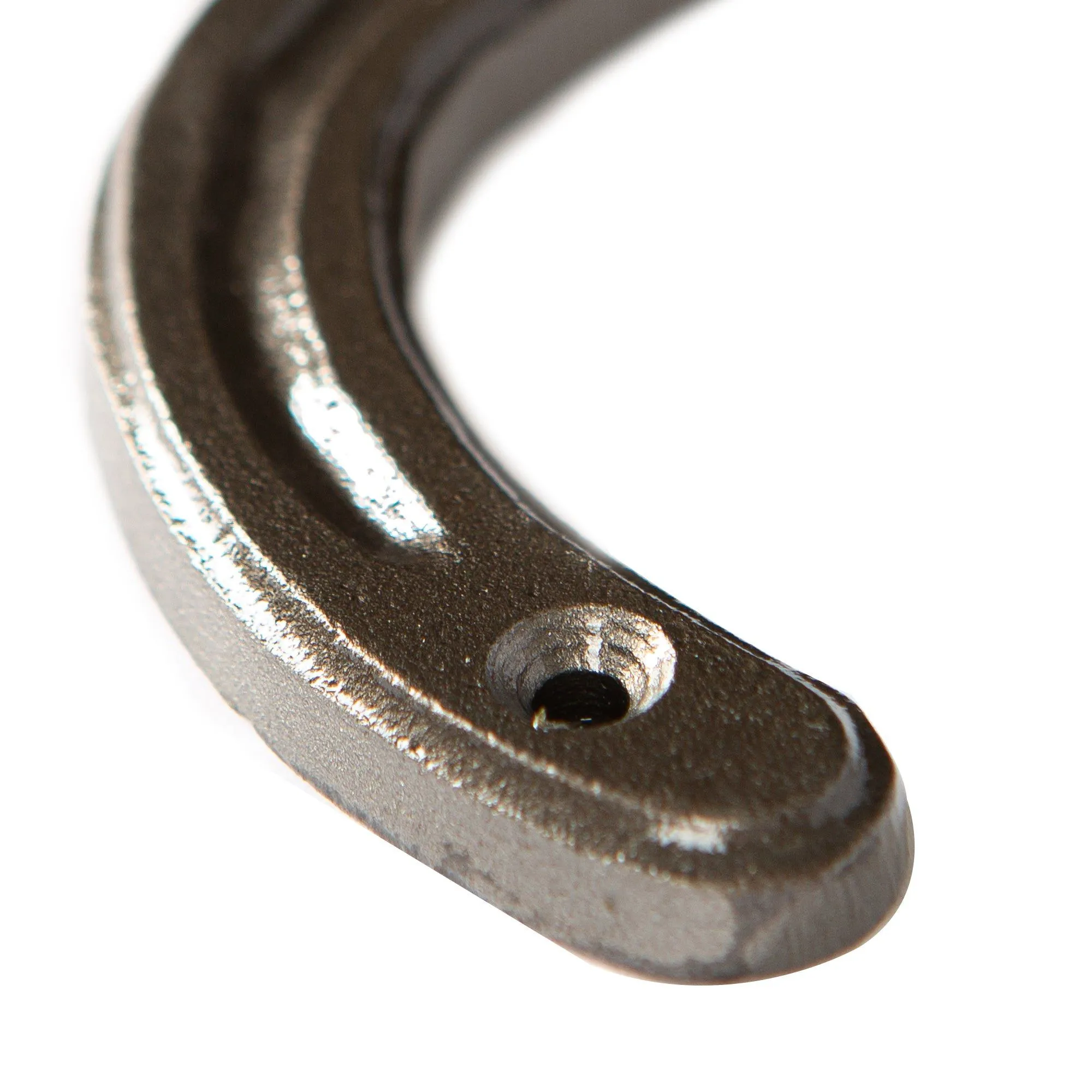 100mm x 110mm Horse Shoe Double Coat Hook - By Hammer & Tongs