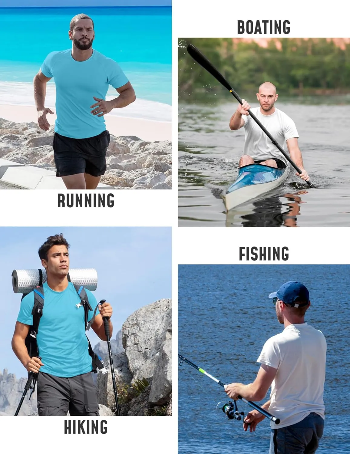 2Pack Rash Guard for Men Short Sleeve UPF50  UV Swim Shirts Dry Fit Beach Water Activewear Athletic Sports Mens Clothing