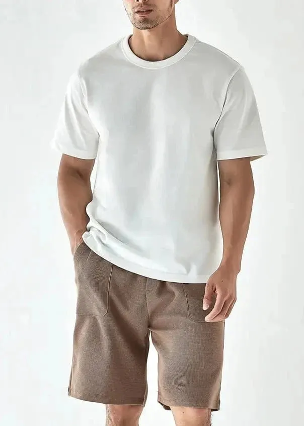 300gsm Heavyweight Casual Loose Waffle Shorts