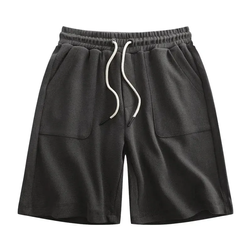 300gsm Heavyweight Casual Loose Waffle Shorts