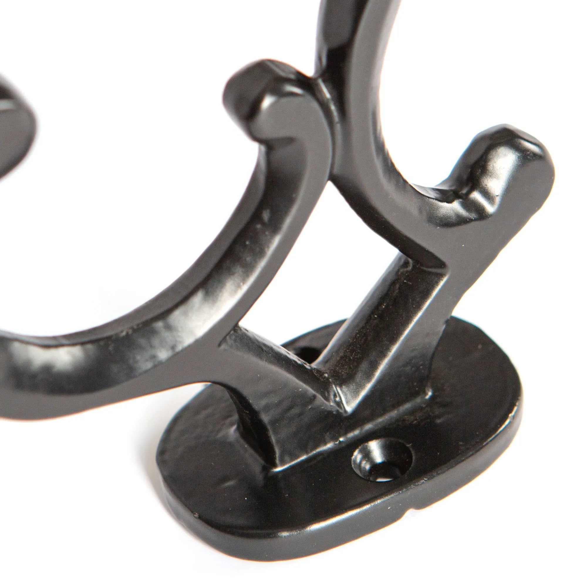 30mm x 130mm Ornamental Hat & Coat Hook - By Hammer & Tongs
