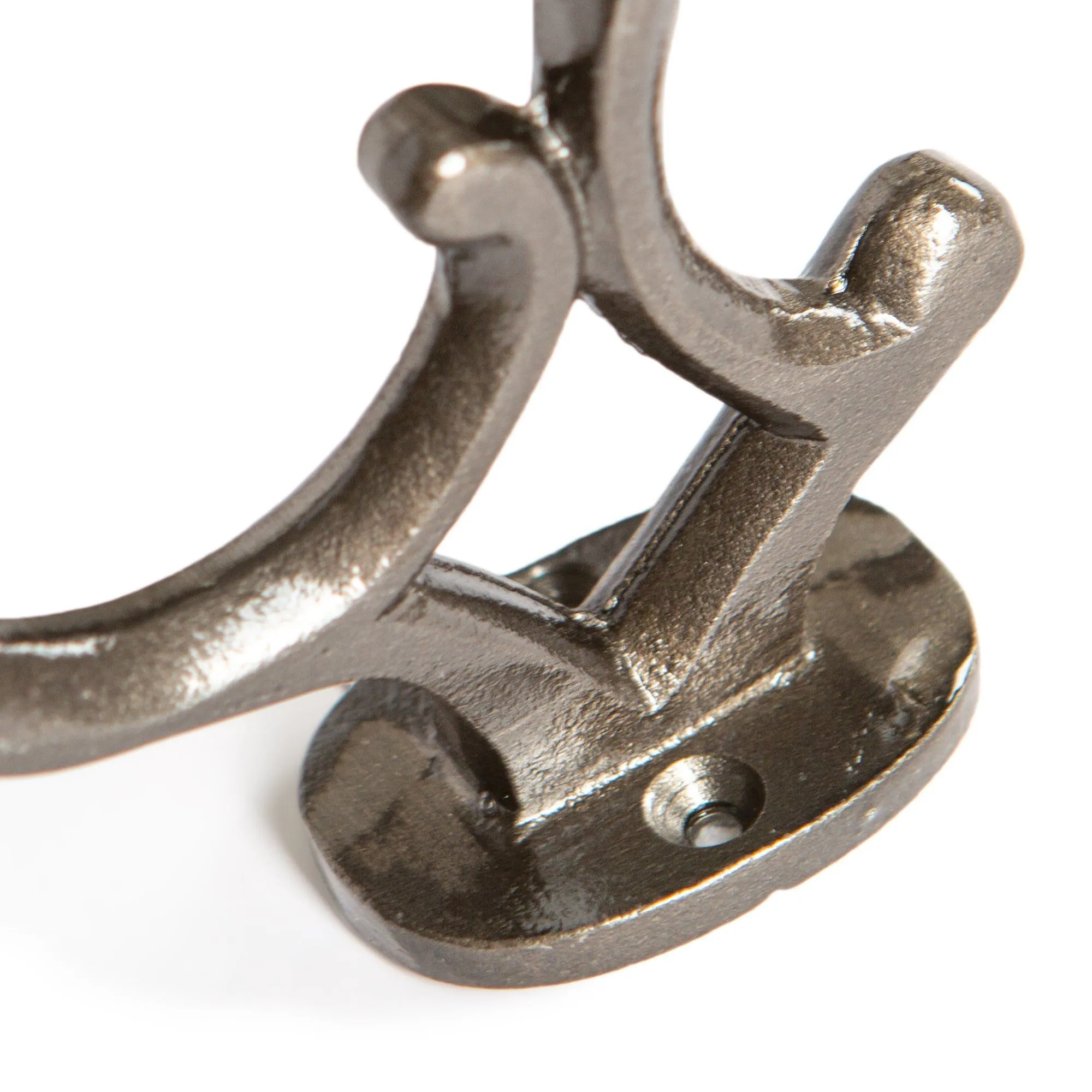 30mm x 130mm Ornamental Hat & Coat Hook - By Hammer & Tongs