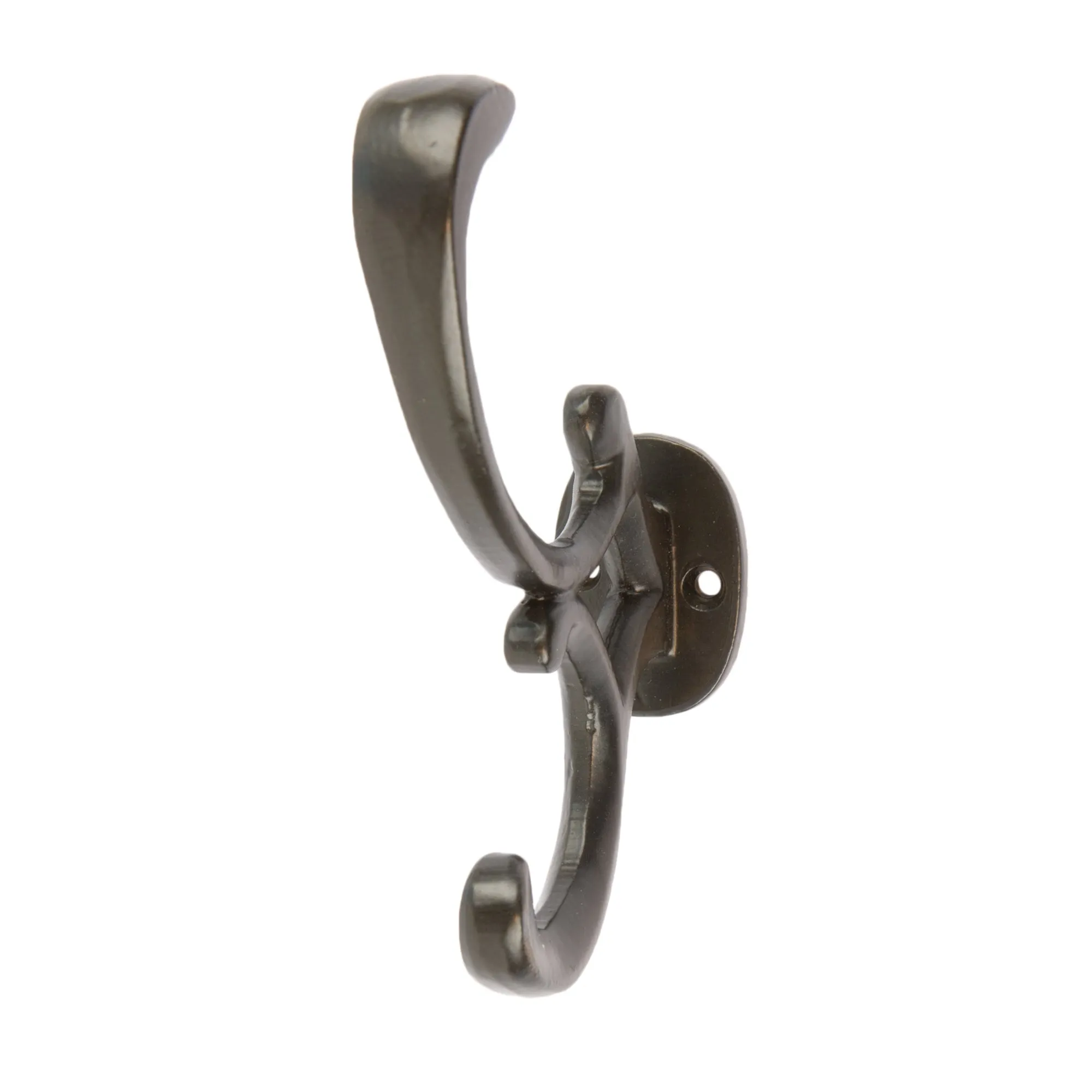 30mm x 130mm Ornamental Hat & Coat Hook - By Hammer & Tongs