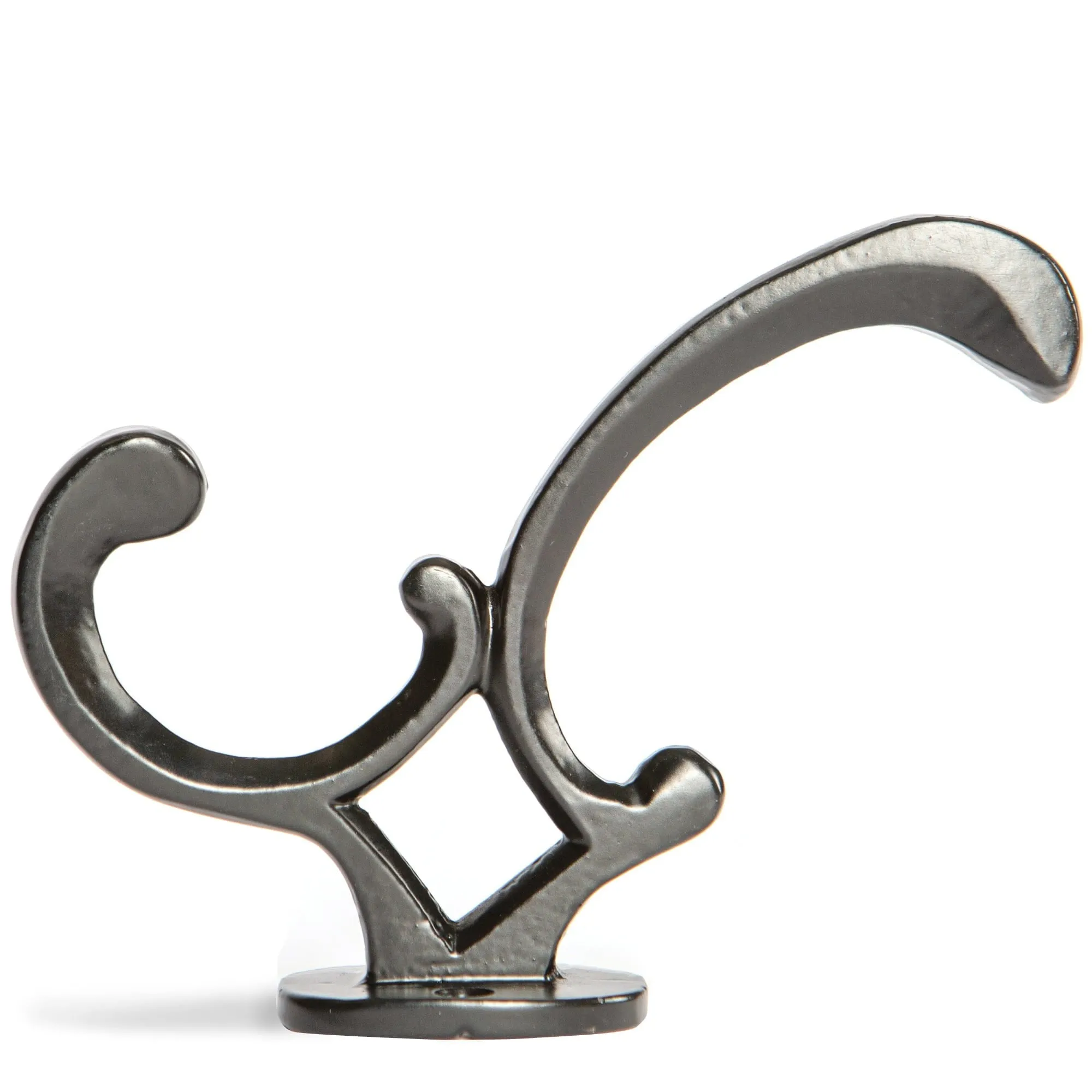 30mm x 130mm Ornamental Hat & Coat Hook - By Hammer & Tongs