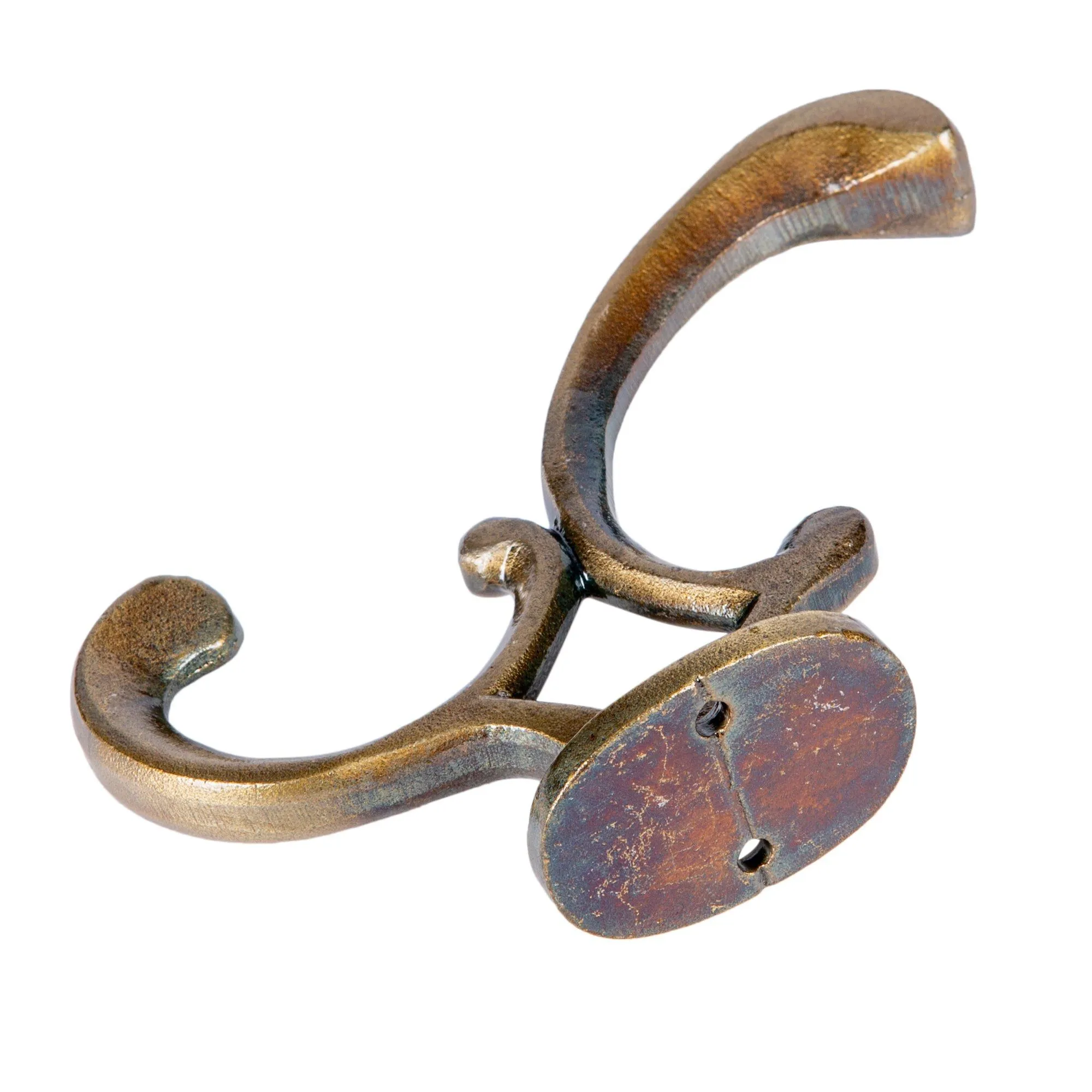 30mm x 130mm Ornamental Hat & Coat Hook - By Hammer & Tongs