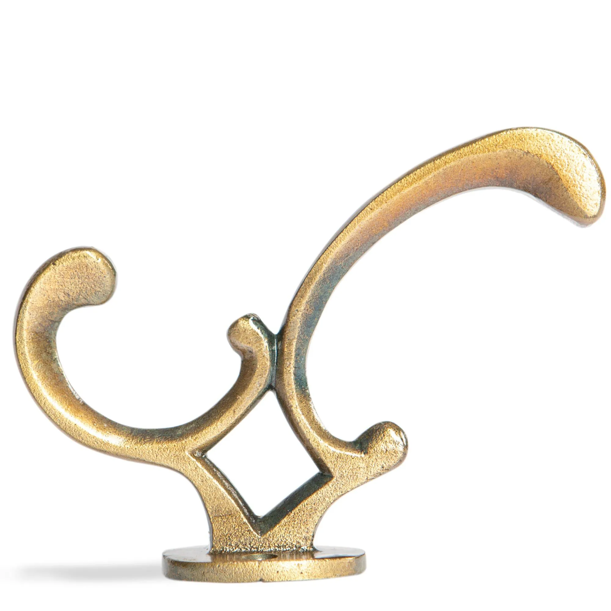 30mm x 130mm Ornamental Hat & Coat Hook - By Hammer & Tongs