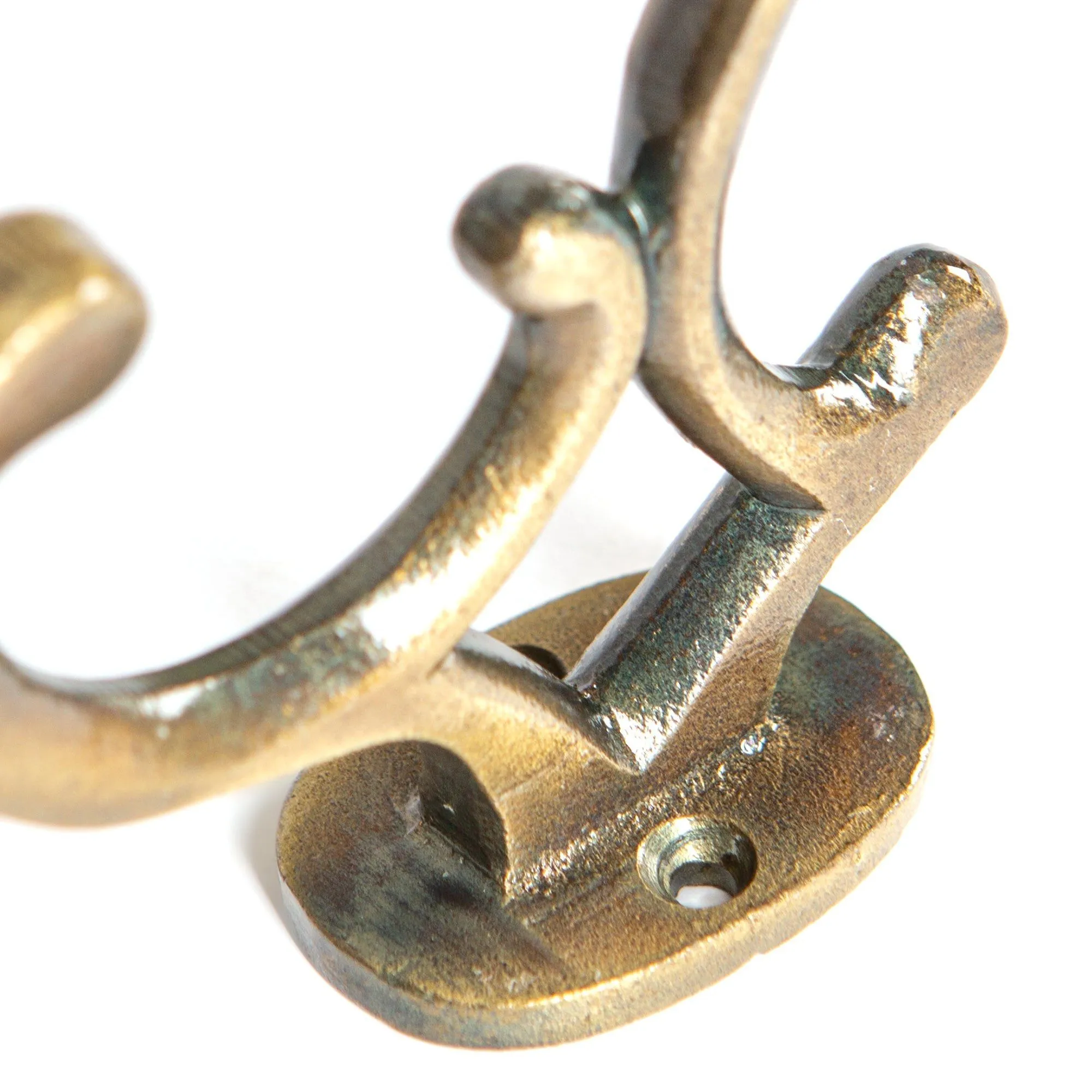 30mm x 130mm Ornamental Hat & Coat Hook - By Hammer & Tongs