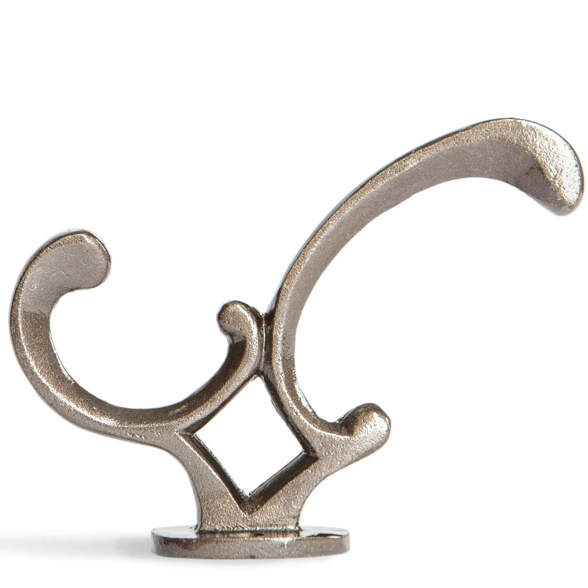 30mm x 130mm Ornamental Hat & Coat Hook - By Hammer & Tongs
