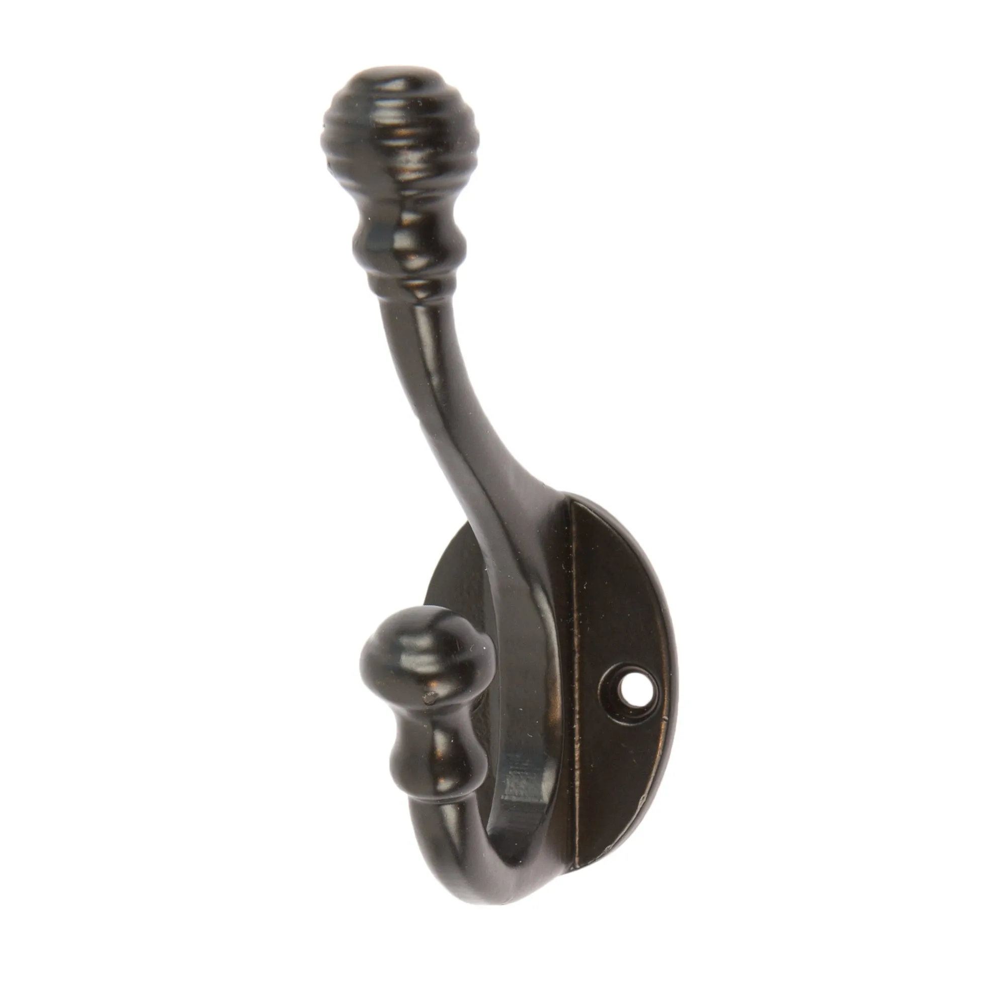 30mm x 95mm Ball End Hat & Coat Hook - By Hammer & Tongs