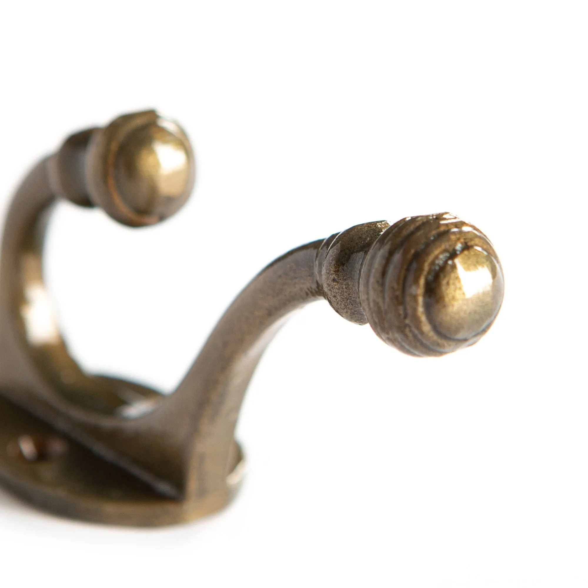 30mm x 95mm Ball End Hat & Coat Hook - By Hammer & Tongs
