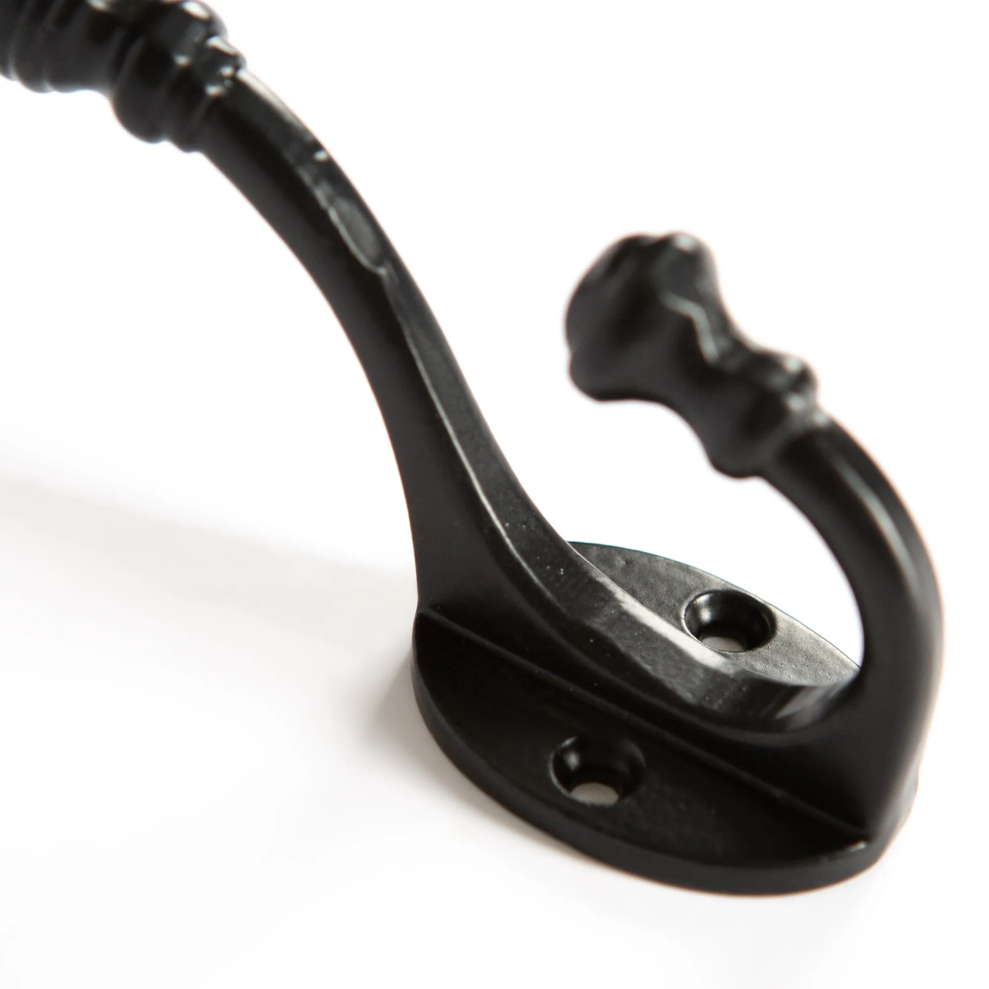 30mm x 95mm Ball End Hat & Coat Hook - By Hammer & Tongs