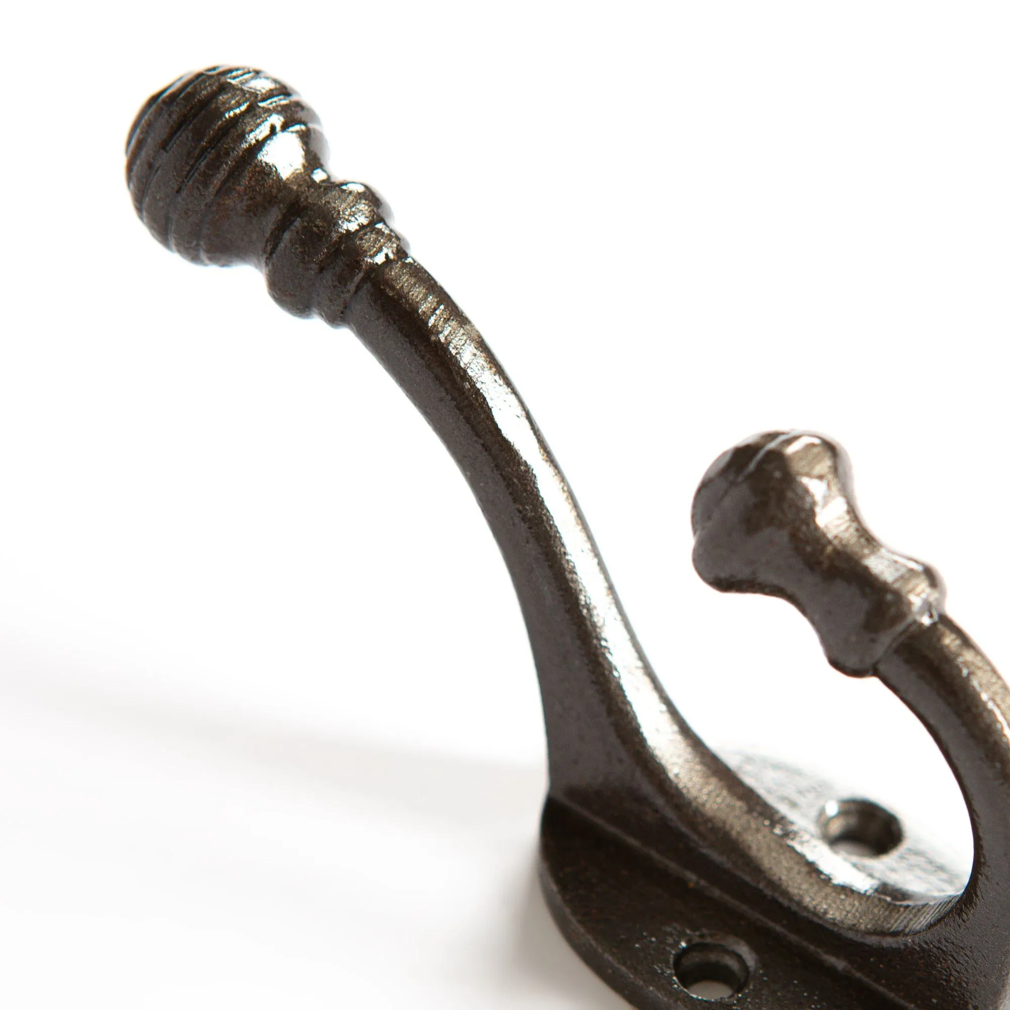 30mm x 95mm Ball End Hat & Coat Hook - By Hammer & Tongs