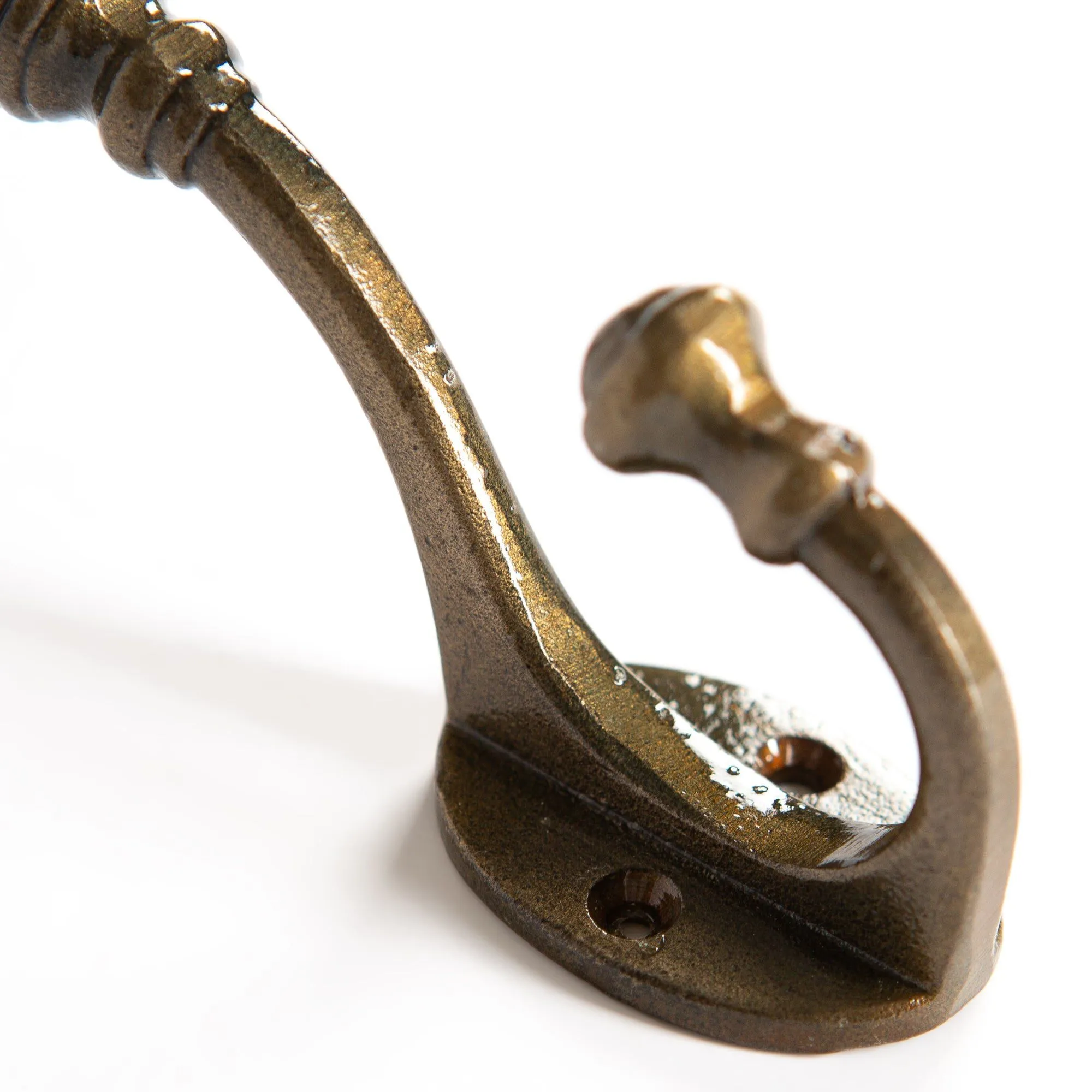 30mm x 95mm Ball End Hat & Coat Hook - By Hammer & Tongs