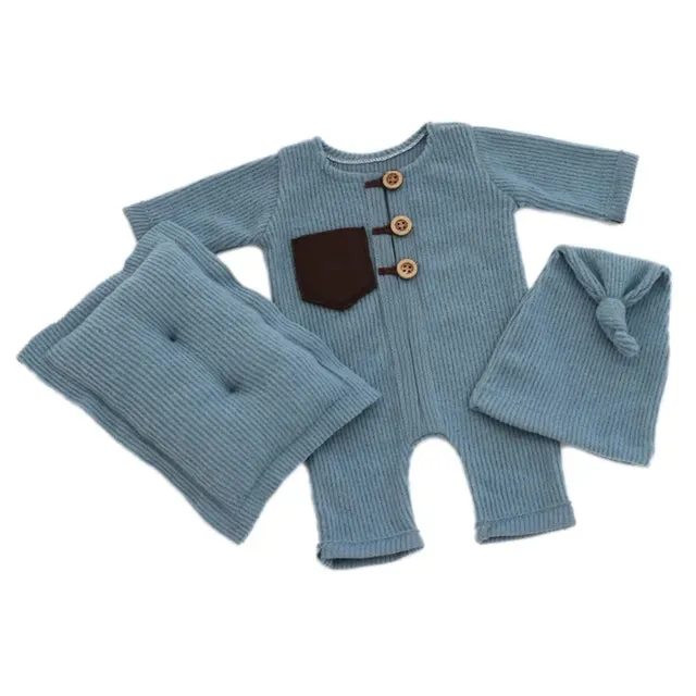 3Pcs/Set Baby Bodysuit & Pillow Costume