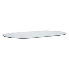 42" X 72" Racetrack Oval Glass Top