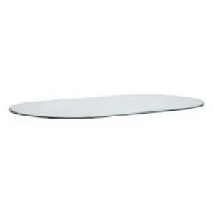 42" X 72" Racetrack Oval Glass Top