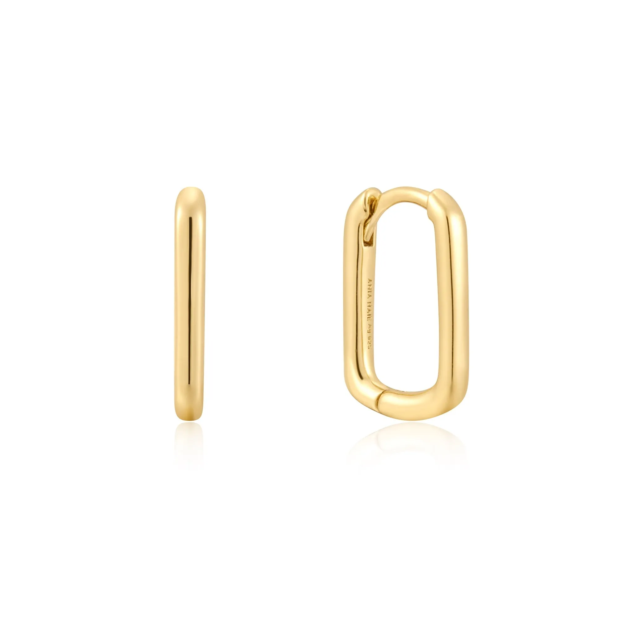Ania Haie Gold Large Oval Huggies E059-08G