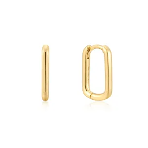 Ania Haie Gold Large Oval Huggies E059-08G