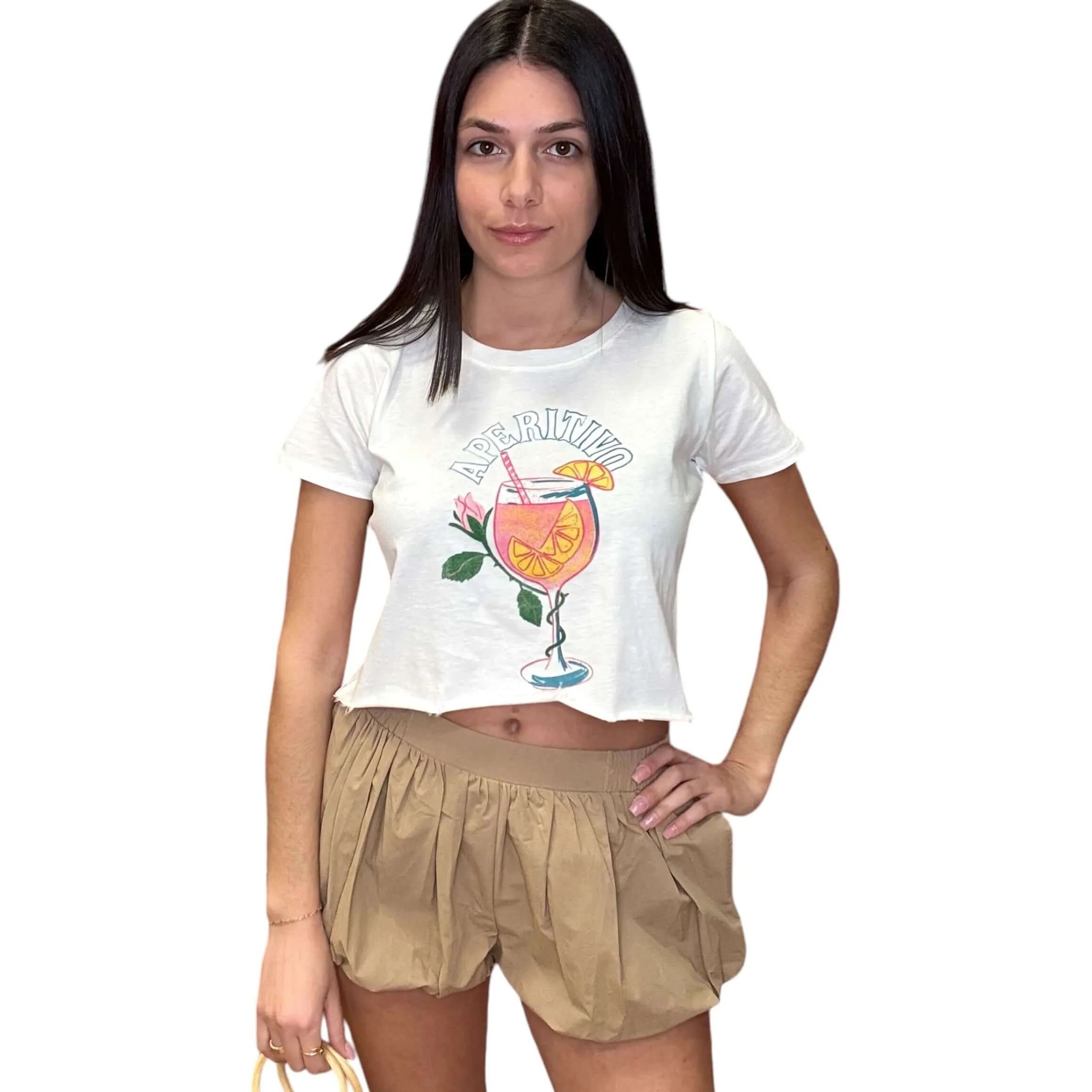 Apertivo Lemonade Crop Tee