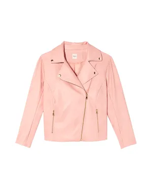 Basil Moto Jacket | Pink