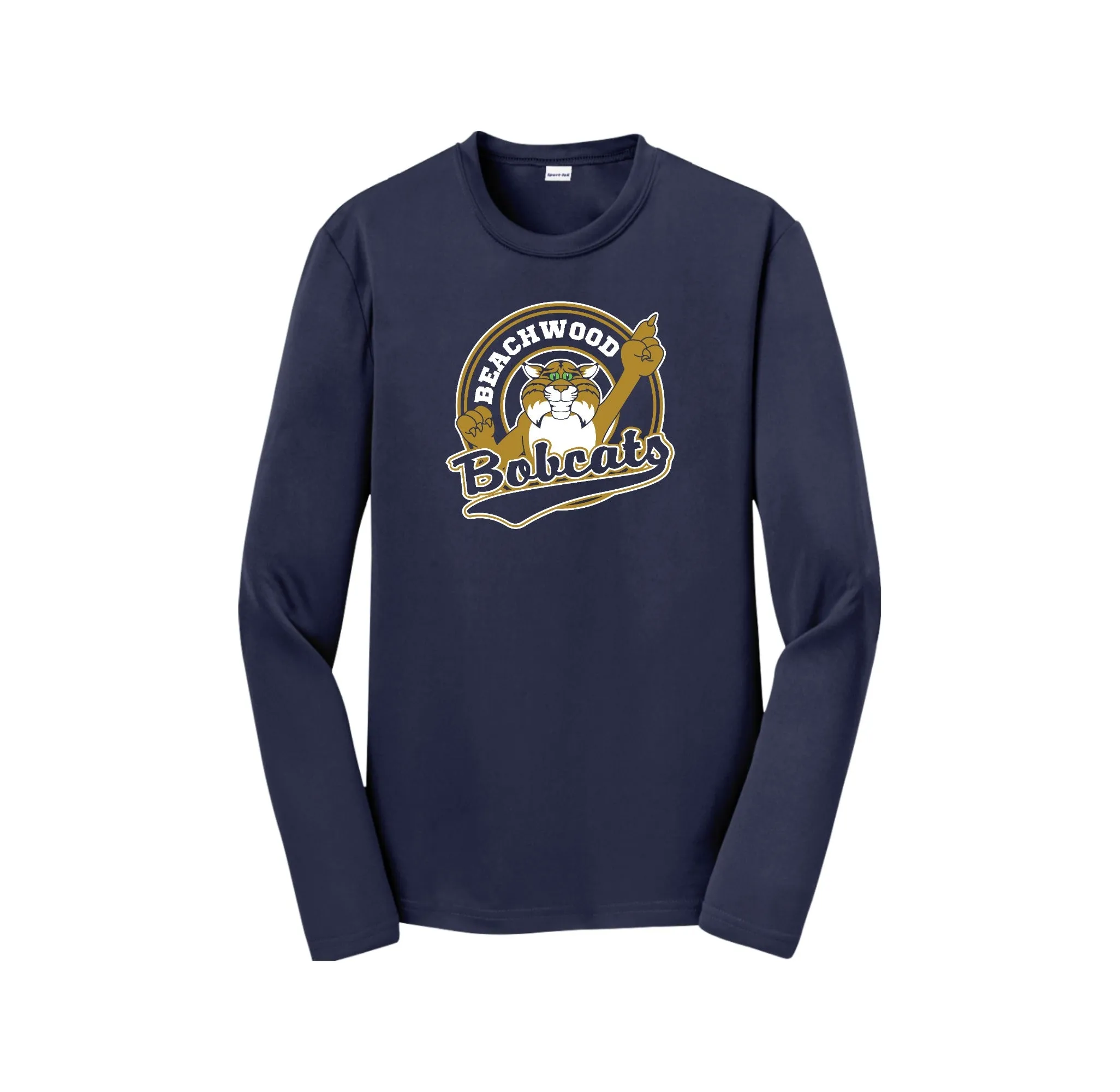 Beachwood Elementary Spirit Wear 2024-25 On-Demand Store-Youth Unisex Dri-Fit Long Sleeve Tee On-Demand Circle