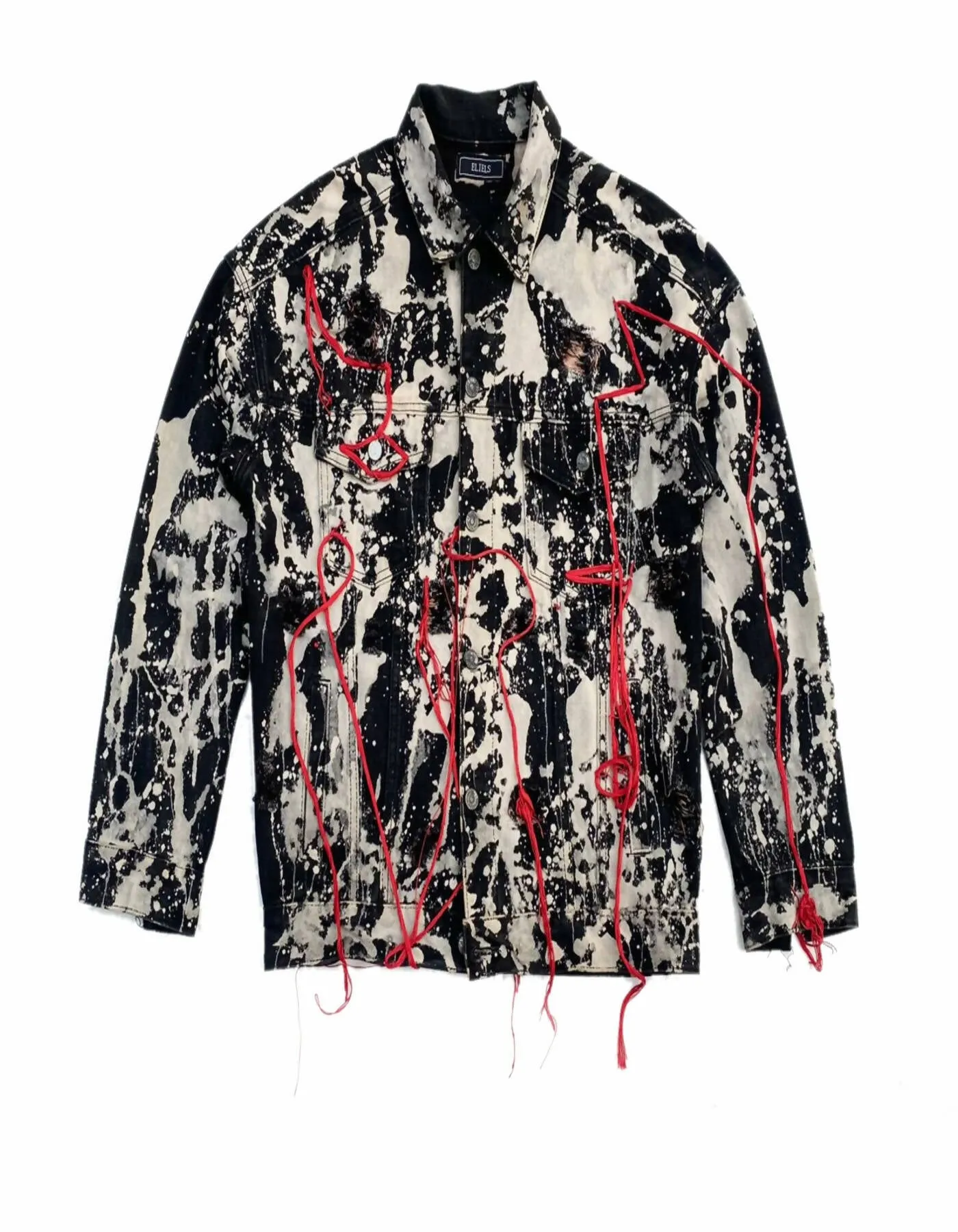 Black Bleached Denim Jacket