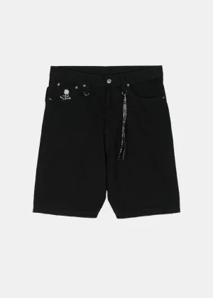 Black Denim Shorts