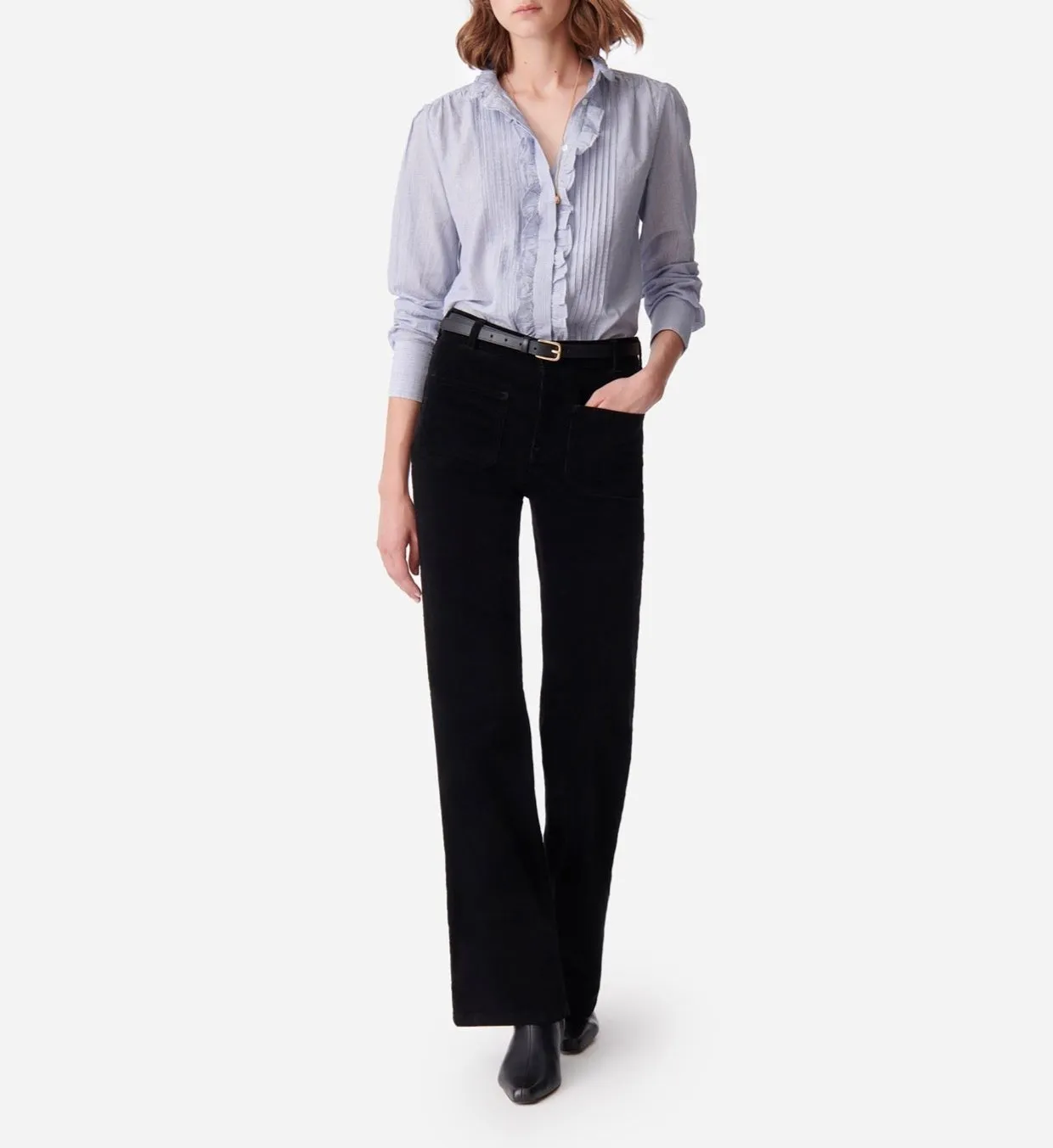 Blouse Nicolas - White Et Blue