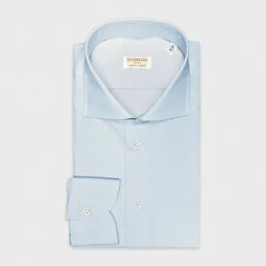 Borriello Light Blue Shirt Popeline Cotton