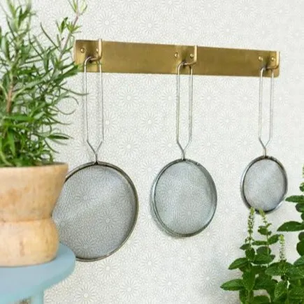 Brass Plate Triple Wall Hook