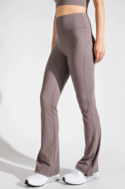 Butter Hi Waist Band Bell Bottom Pants