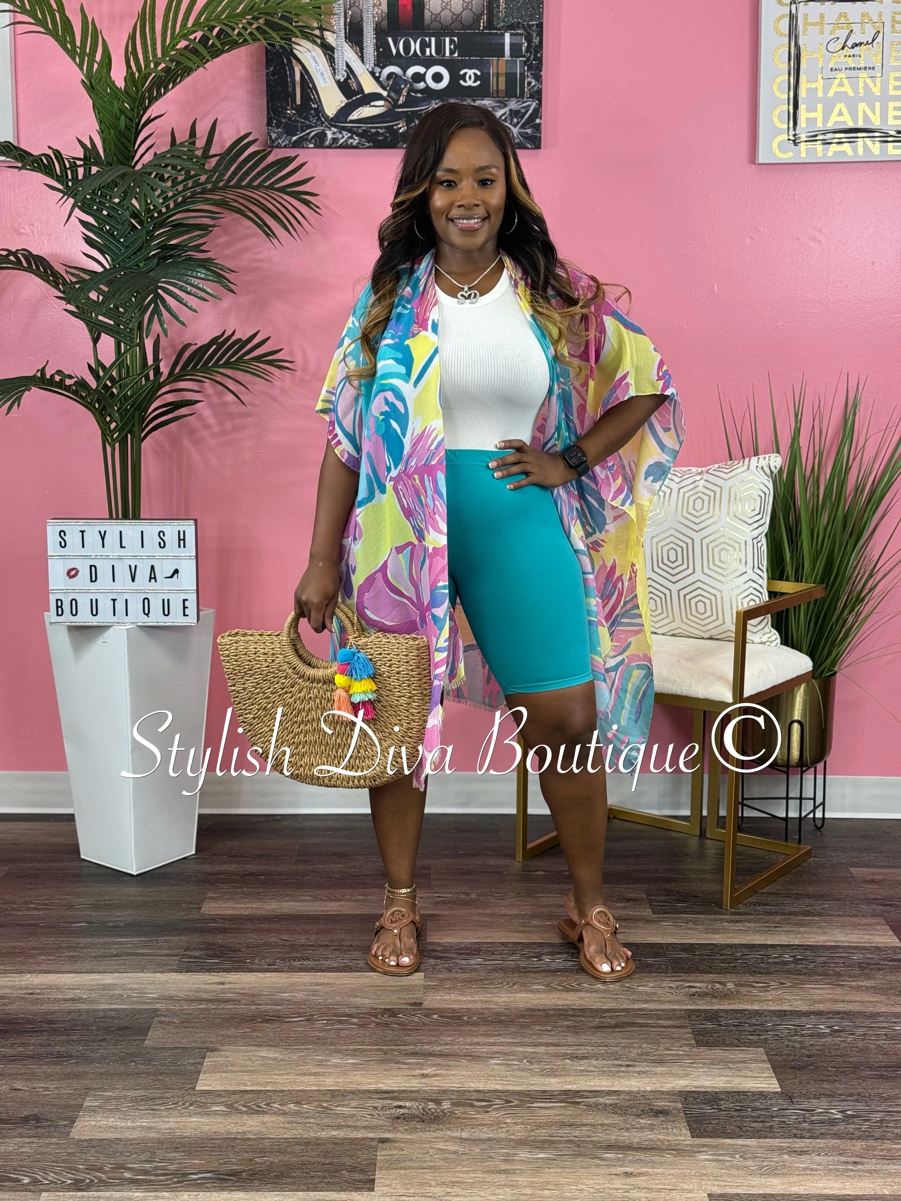 Butter Soft Biker Shorts up to 3XL (Jade)