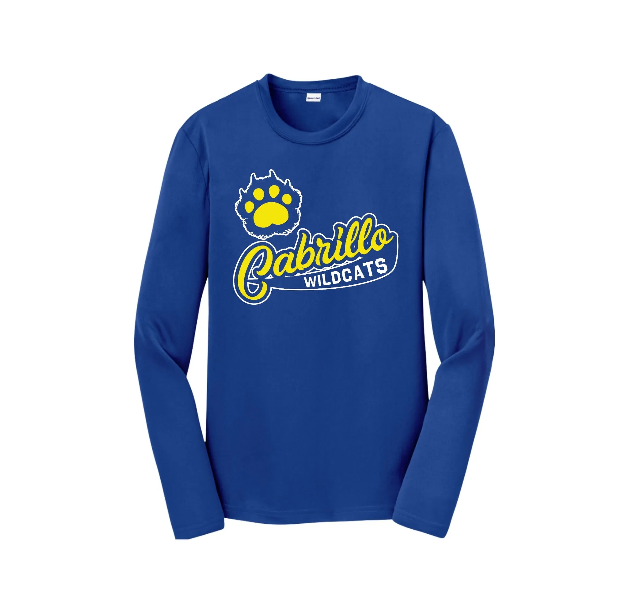 Cabrillo Elementary School Spirit Wear 2025 On-Demand-Youth Unisex Dri-Fit Long Sleeve Tee On-Demand Check Logo