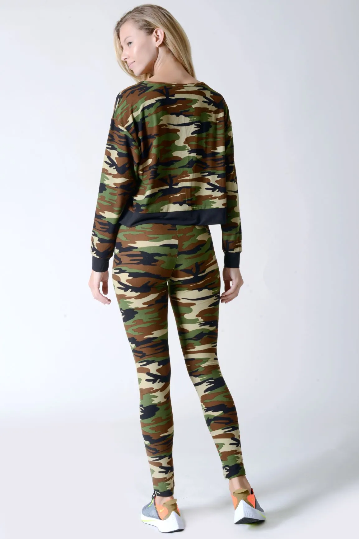 Can't Hide Camouflage Print 2-Piece Set
