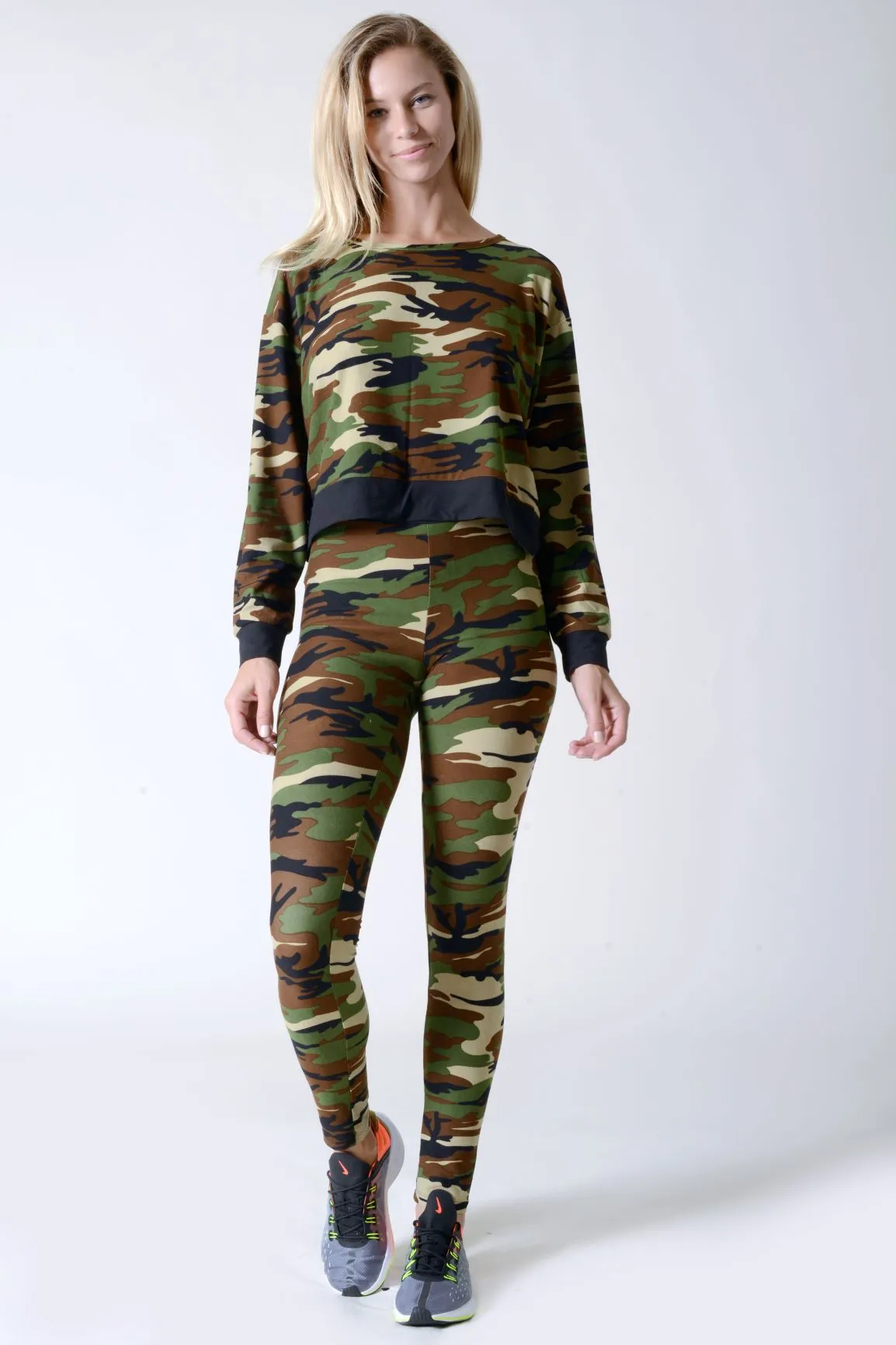 Can't Hide Camouflage Print 2-Piece Set