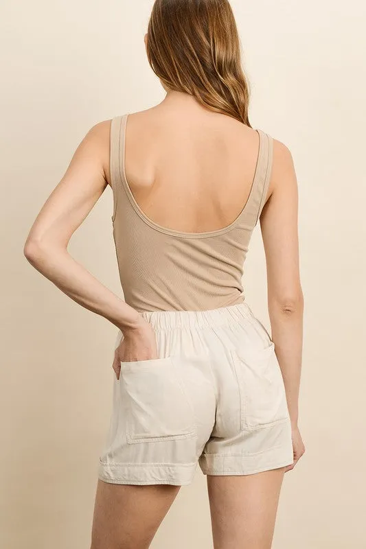 Casual Weekend Shorts - Natural