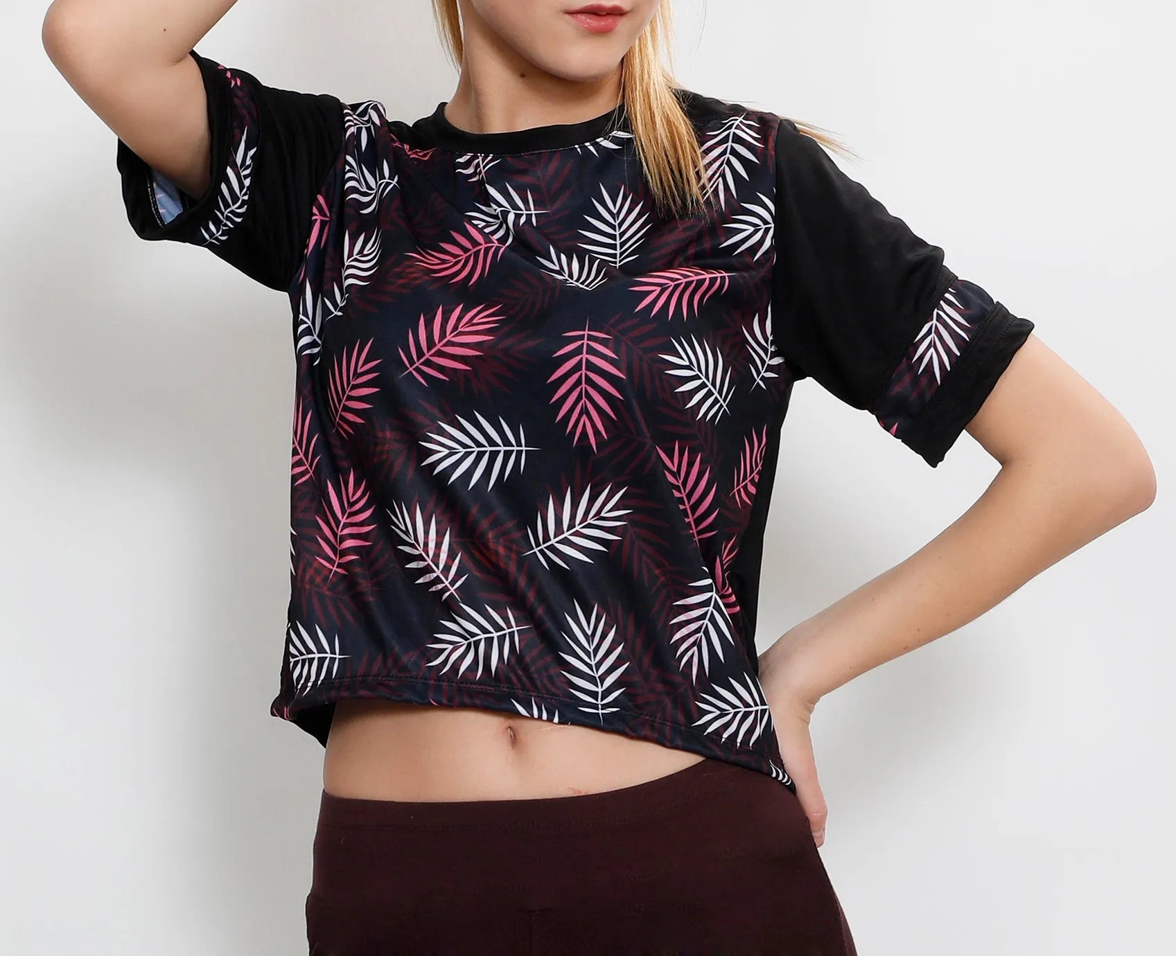 Cherry Leaves Crop Top