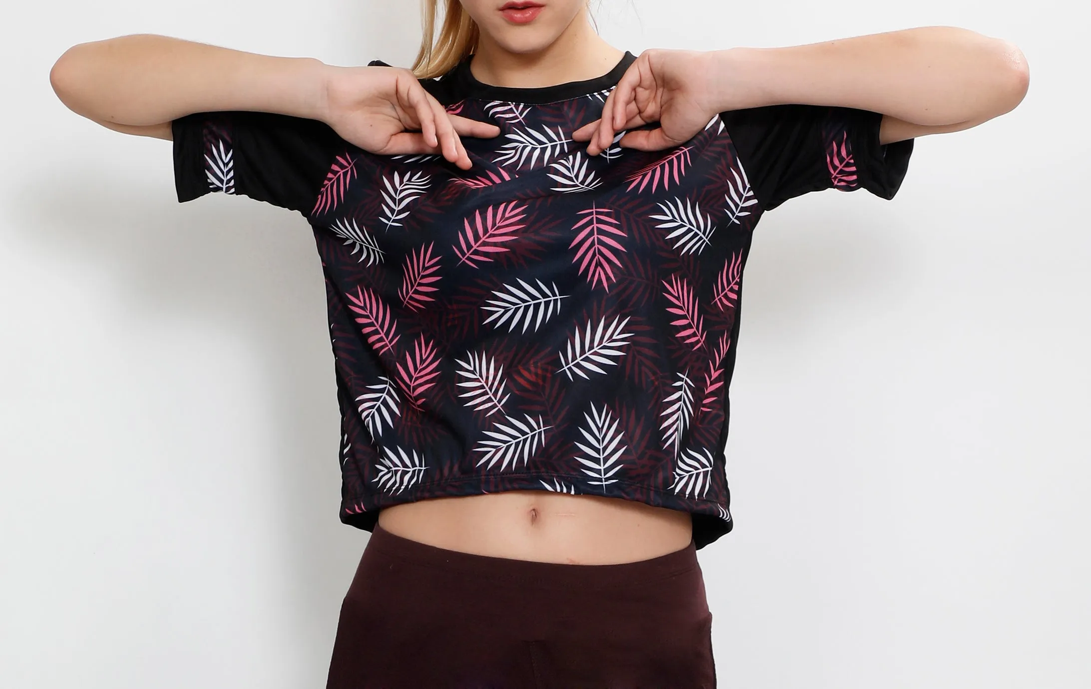 Cherry Leaves Crop Top