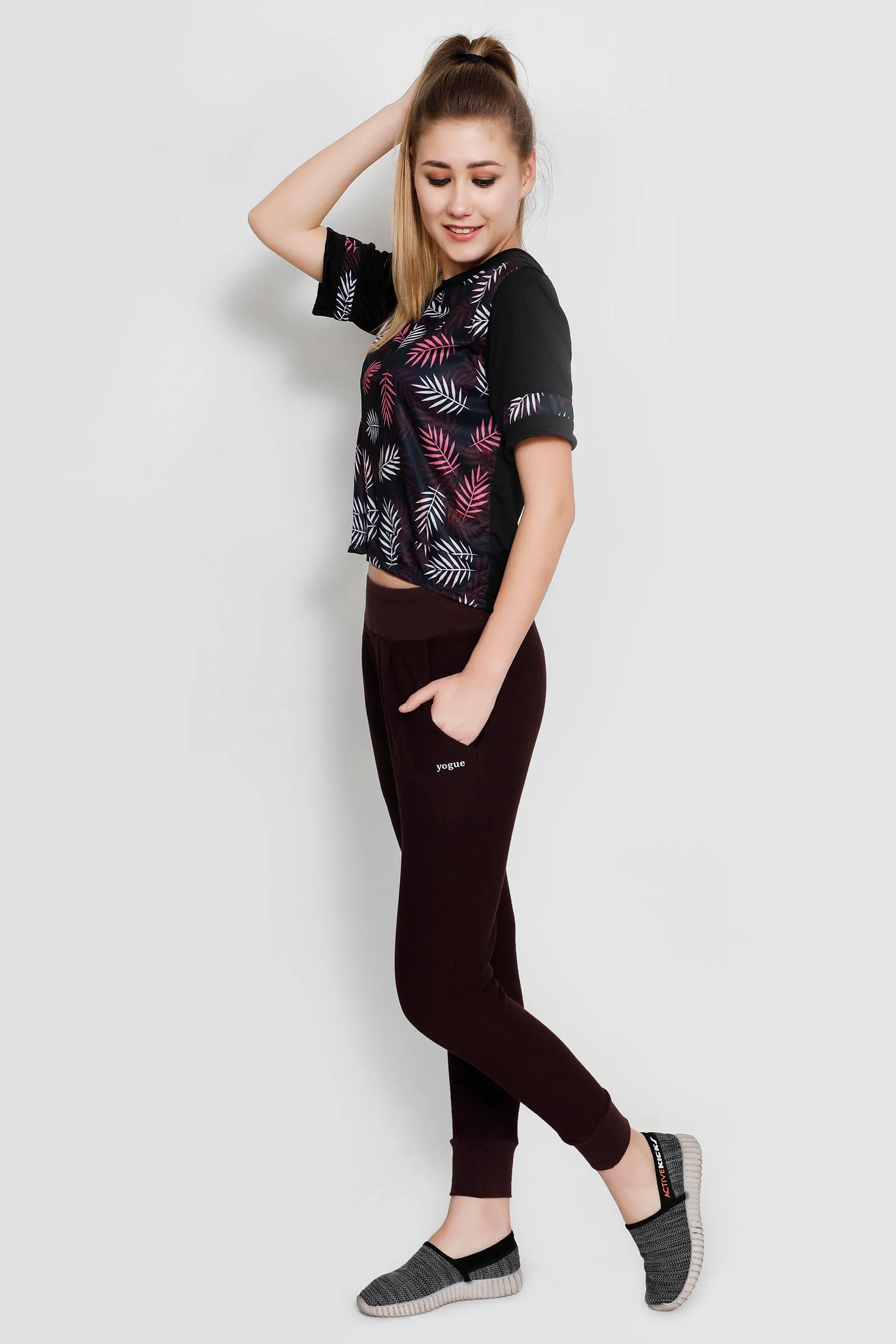 Cherry Leaves Crop Top