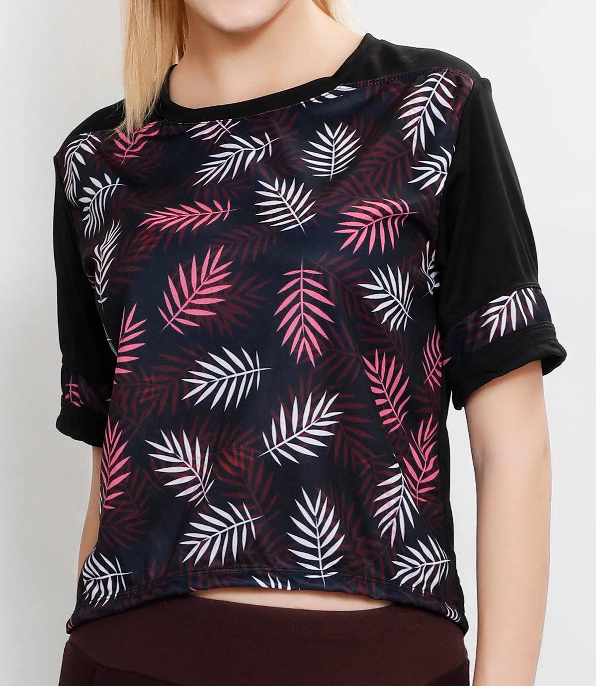 Cherry Leaves Crop Top