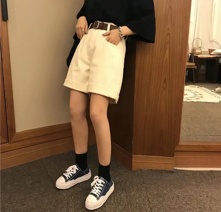 CHIC CASUAL DENIM SHORTS