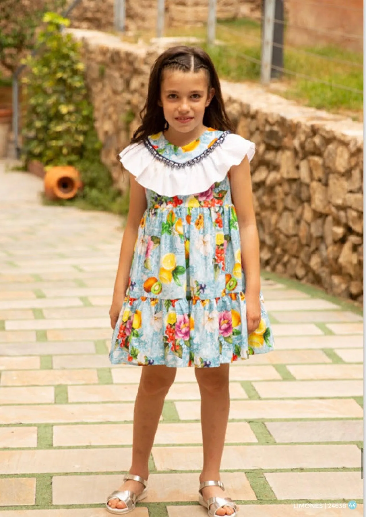 CLEARANCE SALE - Rochy SS24 - Girls Floral Print & Lemons Dress