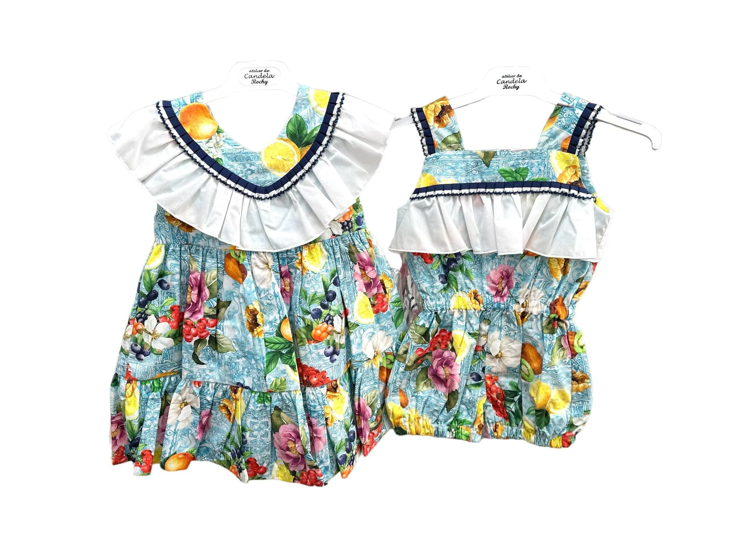 CLEARANCE SALE - Rochy SS24 - Girls Floral Print & Lemons Dress