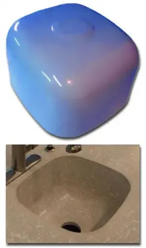 Concrete Sink Mold SDP-20 Utility (15.375"x14.25"x9")