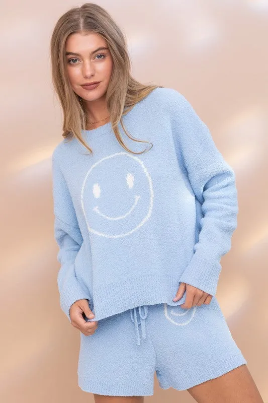 Cozy Smiley Short Set