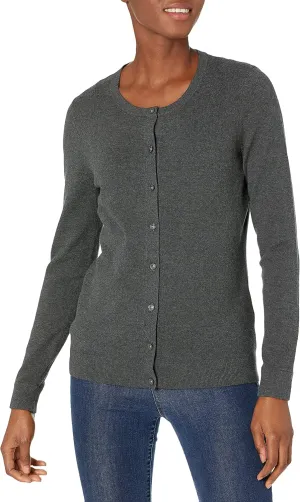 Cutter & Buck Women's Soft Cotton Blend Lakemont Long Sleeve Cardigan Sweater