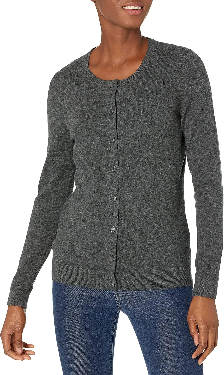 Cutter & Buck Women's Soft Cotton Blend Lakemont Long Sleeve Cardigan Sweater