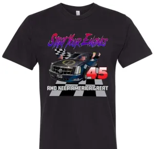Donald Trump 2020 Racing The Beast T-Shirt - Black Heather