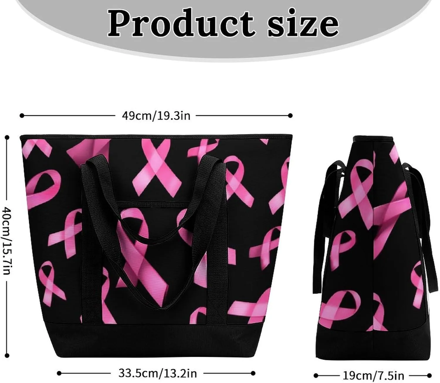 Fashionable Commuter Tote Bag Large Insulated Work Handbag