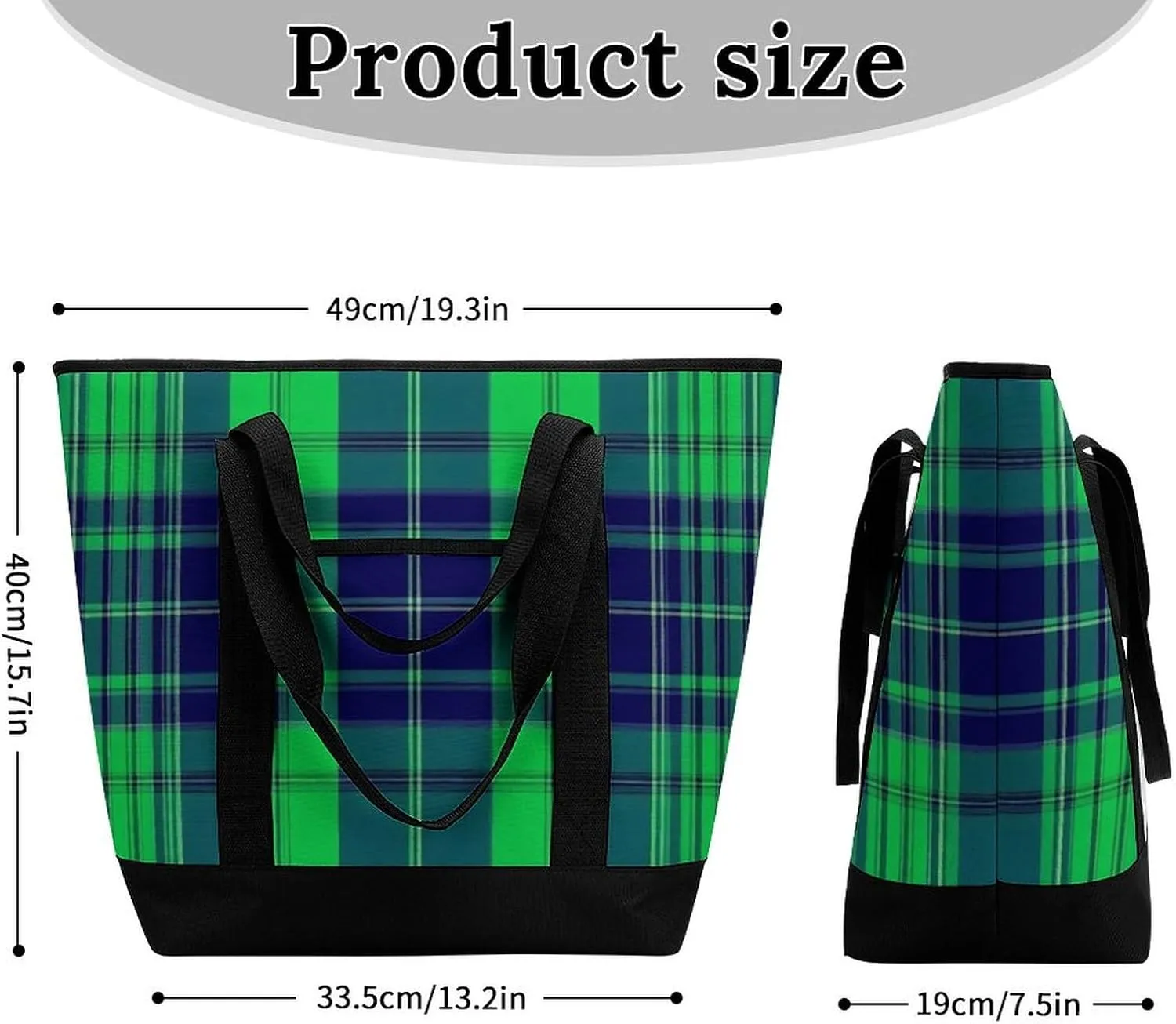Fashionable Commuter Tote Bag Large Insulated Work Handbag